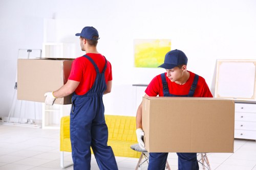 Chessington movers assisting with a local home move