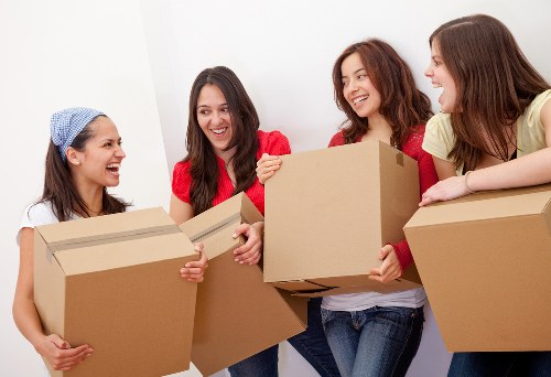 Packing and unpacking service for a Chessington home move