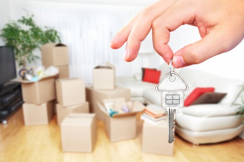 Packing and moving process for a Chessington house relocation