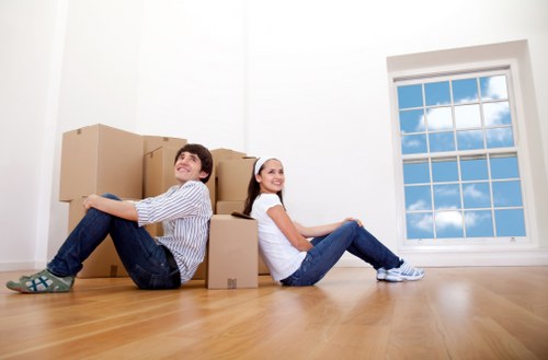 Professional moving van arriving for a Chessington relocation