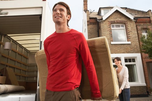 Furniture loading for a Chessington van removal job