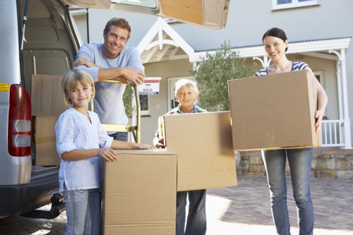 Local removals team navigating access challenges in Chessington