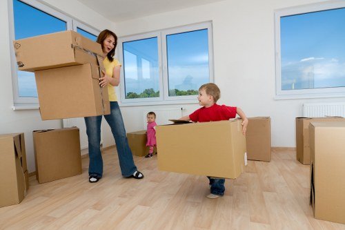 A low-carbon removal van supporting sustainable moving in Chessington