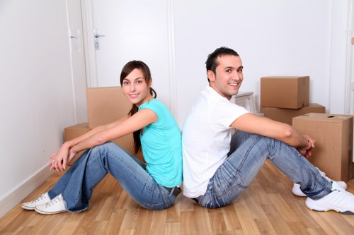 Customer confirming booking details for a van and man service